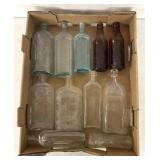 Vintage glass medicine bottles