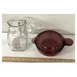 Evenflo measuring cup/vision, corning ware glass