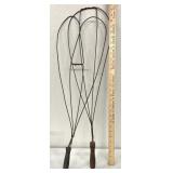 2 vintage rug beaters