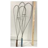 2 antique rug beaters