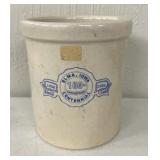 Stoneware beater jar Elma signage