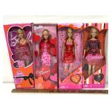 4 Valentineï¿½s Barbies