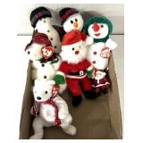 Christmas themed beanie babies/other