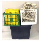 Rubbermaid tote/plastic crates