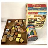 Playskool Lincoln logs/animals and