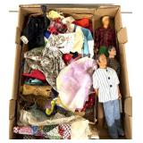Vintage Barbie and doll clothes/Ken and other
