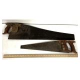 2 vintage hand saws