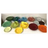 Vintage fiesta ware  like dishware pieces
