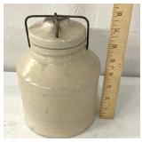 antique Weir stoneware canning jar.