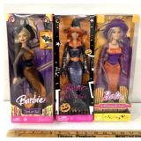 3 Halloween Barbies
