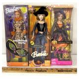 3 Halloween Barbies