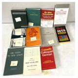 Vintage German and English books, some translation
