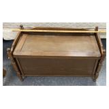 Vintage wooden toy box