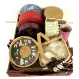 Christmas tins/ baskets