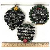 Vintage cast-iron trivets