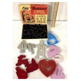 Vintage old-fashioned cookie cutters/other