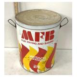 Retro MFB Wesson for kitchens tin/dented