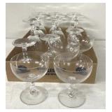 Unique, stem wine glasses