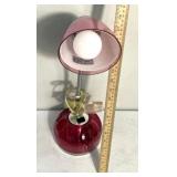 Lamp with organizer/plug-in