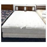 Queen size bed with headboard and frame
