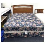 Queen size bed with headboard