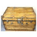 Antique shipping trunk
