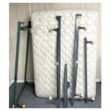 Full size bed frame and mattress/twin frame frame