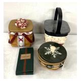 Christmas themed Longaberger basket