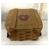 Apple themed picnic basket