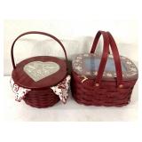 Christmas themed Longaberger basket