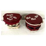 Christmas themed Longaberger basket