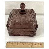 Purple glass w/ bee design