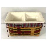 Longaberger basket & tray