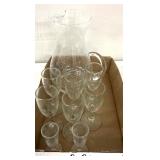 Glass pitcher & glasses