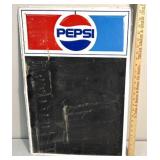 Metal Pepsi sign approximately 18" x 27ï¿½