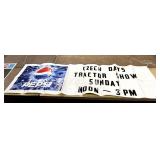 Large plastic Pepsi/Czech days tractor pole