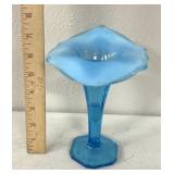 unique blue glassware vase