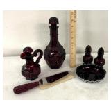 Avon red ruby cape cod Glassware