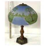 Vintage hand-painted lamp
