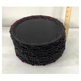 14 red ruby cape cod glass plates