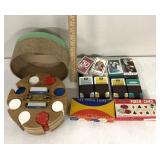 Poker chips/decks of cards