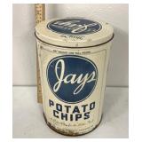 Vintage Jays potato chip Advertising tin