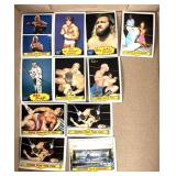1980s era Topps WWFC trading cards