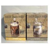 2 Budweiser, endangered species series, Steins