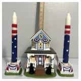 Department 56- 4th of July lighted house