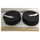 8 Ruby Red Avon small dessert plates/saucer plates