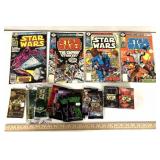 Star Wars comics/collectible cards some ware