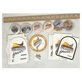 Peasants forever buttons, and stickers