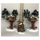 Department 56- 2 treetop tree house & kids tree