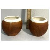 Vintage trader Vic coconut themed mugs